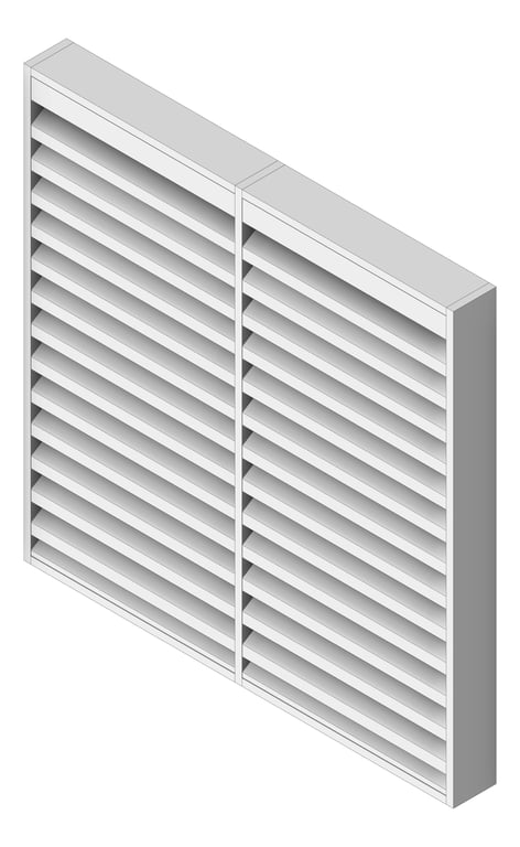 Image of Louvres Acoustic Louvreclad HudsonSeries 300 Horizontal