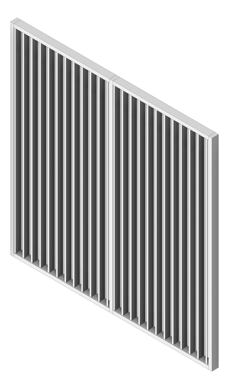 Navigate to Louvres Airflow Louvreclad DeltaSeries Vertical