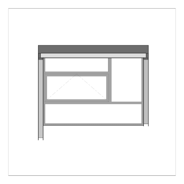 Front Image of SolarShading Modular Louvreclad AscotSeries WindowHood