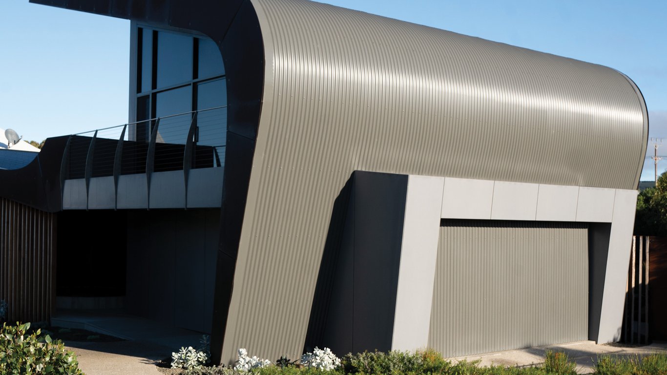 LYSAGHT - Permalite - WAVELINE 2 Image of Aluminium SheetCladding Lysaght Permalite Waveline StuccoEmbossed