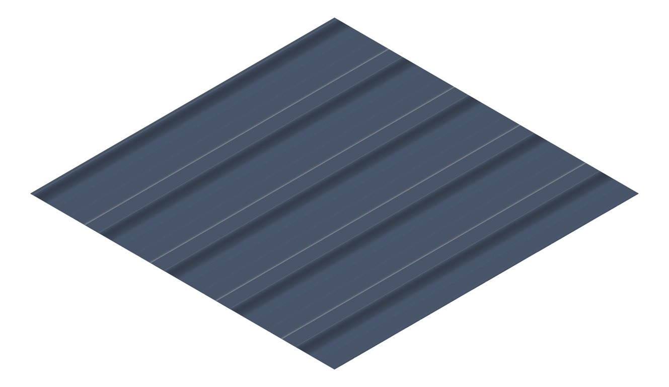 3D Presentation Image of Aluminium SheetCladding Lysaght Permalite Alspan EternalBlue