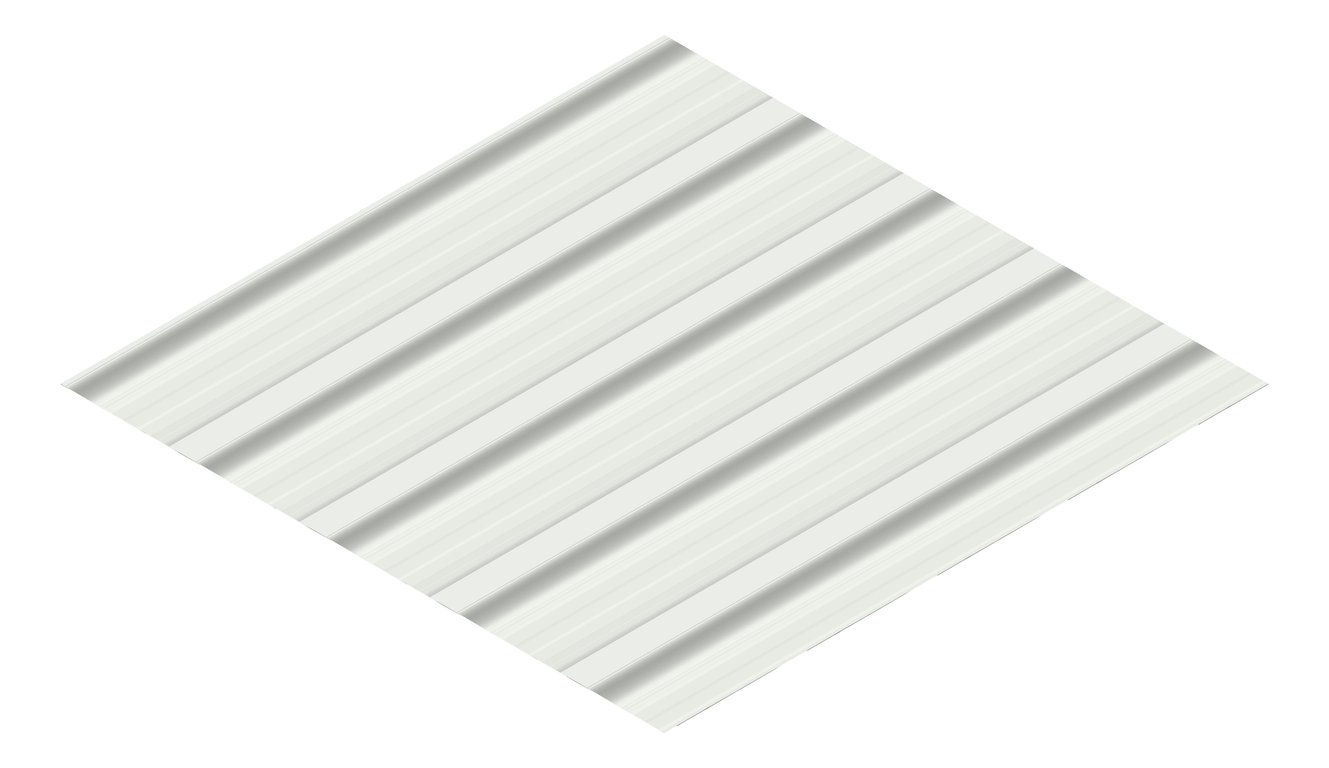 3D Presentation Image of Aluminium SheetCladding Lysaght Permalite Alspan GullGrey
