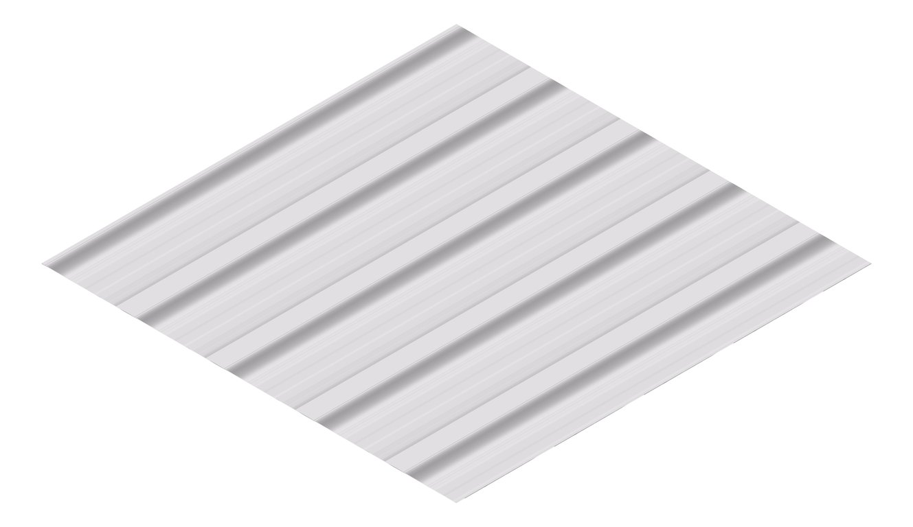 3D Presentation Image of Aluminium SheetCladding Lysaght Permalite Alspan MillFinish