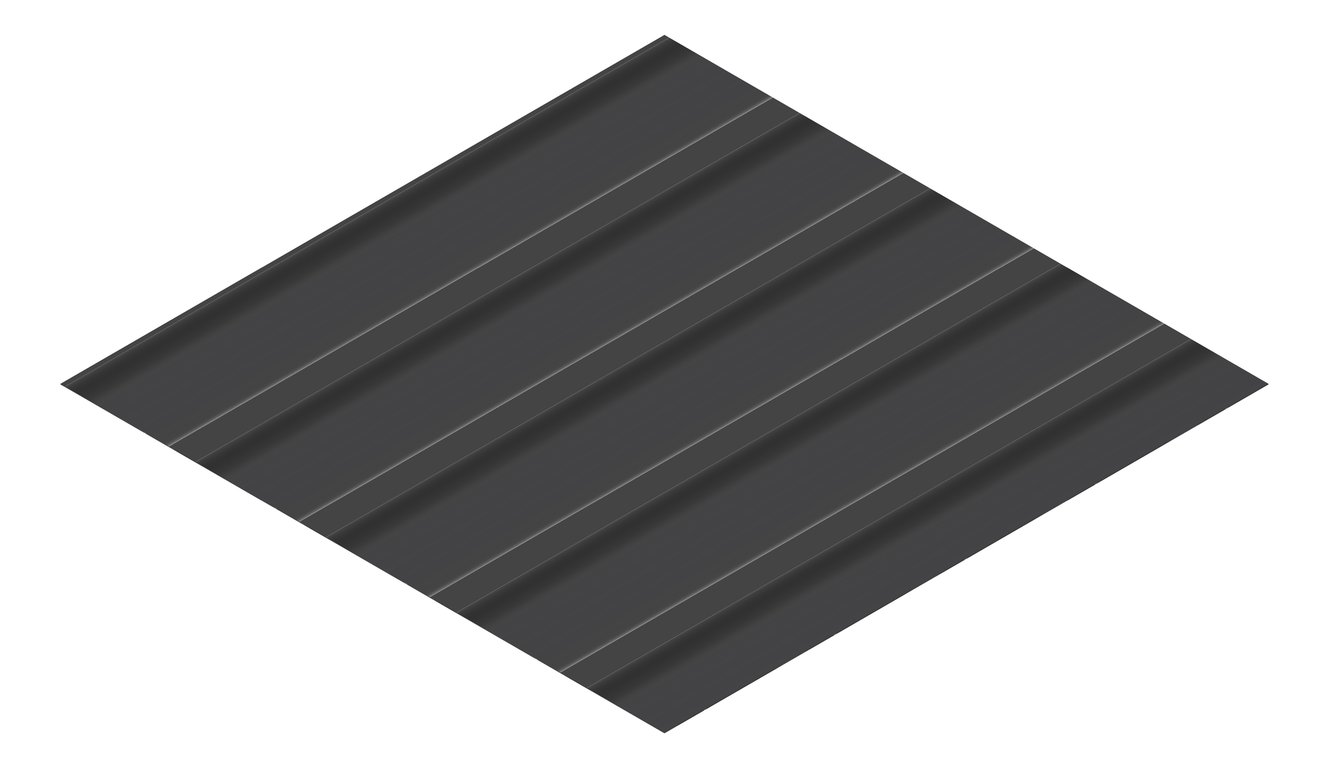 3D Presentation Image of Aluminium SheetCladding Lysaght Permalite Alspan ObekiskGrey