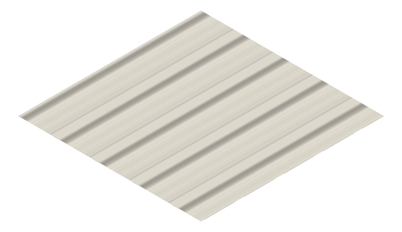 3D Presentation Image of Aluminium SheetCladding Lysaght Permalite Alspan Sahara