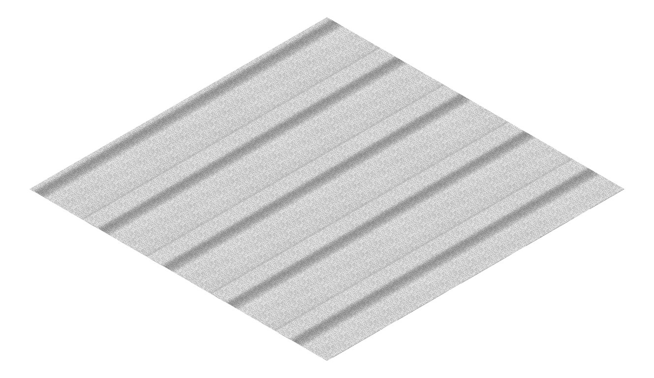 3D Presentation Image of Aluminium SheetCladding Lysaght Permalite Alspan StuccoEmbossed