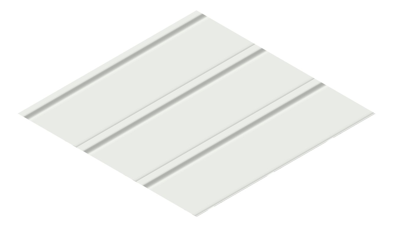 3D Presentation Image of Aluminium SheetCladding Lysaght Permalite Alsulate125 GullGrey