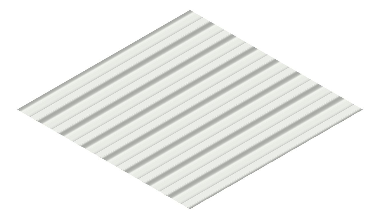 3D Presentation Image of Aluminium SheetCladding Lysaght Permalite LT7 GullGrey