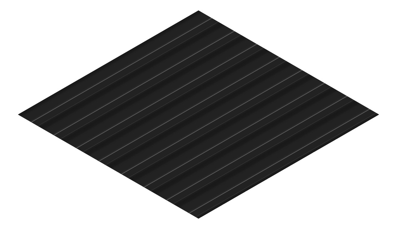 3D Presentation Image of Aluminium SheetCladding Lysaght Permalite LT7 Midnightsky