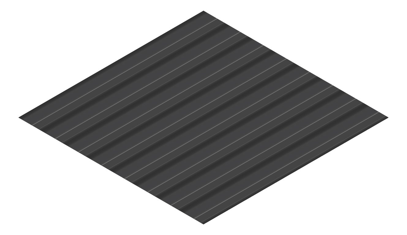 3D Presentation Image of Aluminium SheetCladding Lysaght Permalite LT7 ObekiskGrey