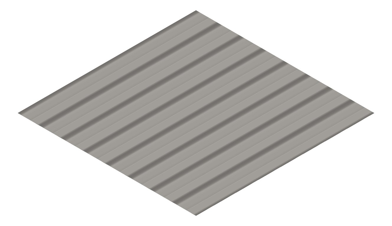 3D Presentation Image of Aluminium SheetCladding Lysaght Permalite LT7 Pademelon