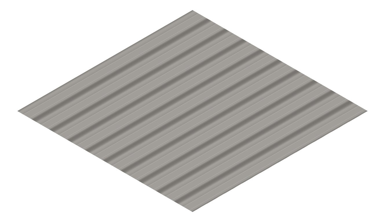3D Presentation Image of Aluminium SheetCladding Lysaght Permalite VRib Pademelon