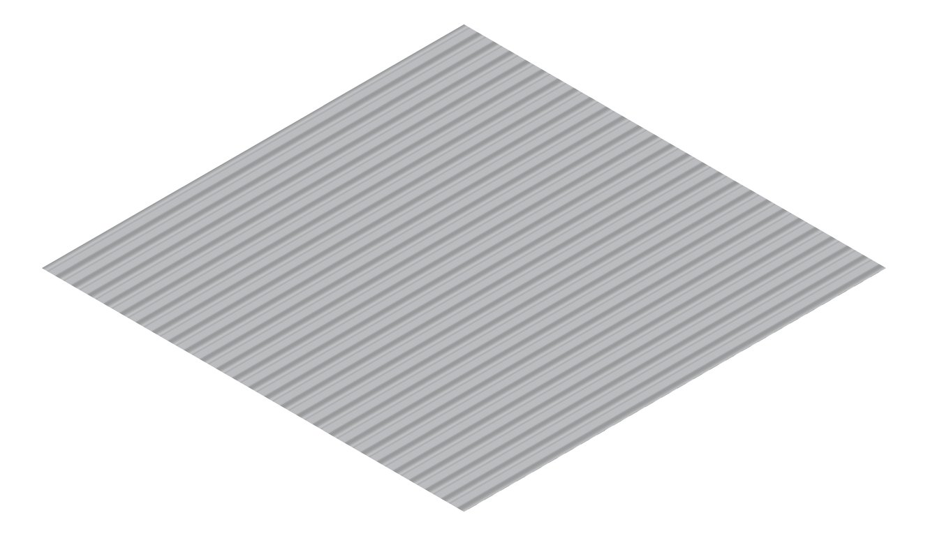 3D Presentation Image of Metal SheetCladding Lysaght CustomOrb BluegumMatt