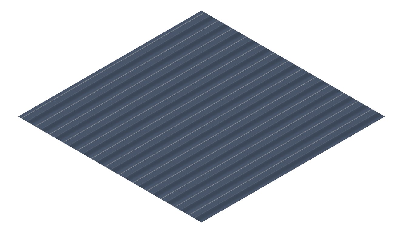 3D Presentation Image of Metal SheetCladding Lysaght CustomOrb DeepOcean