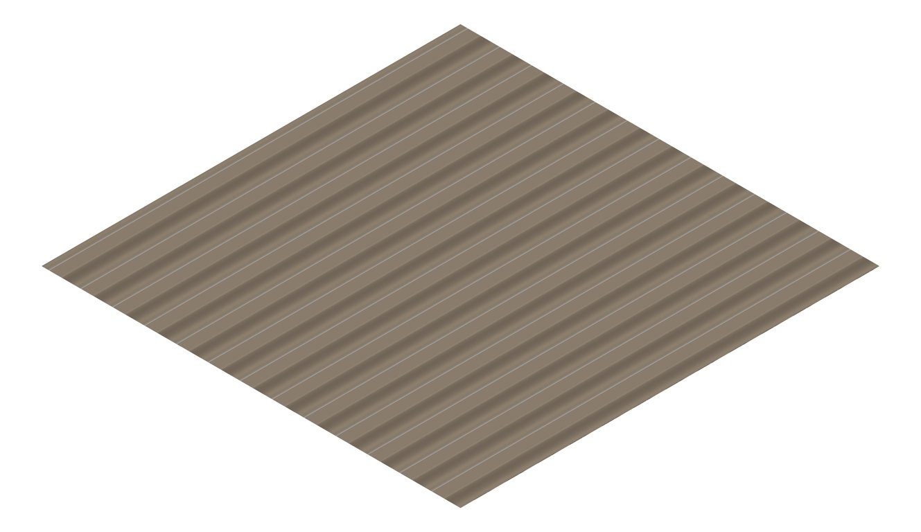 3D Presentation Image of Metal SheetCladding Lysaght CustomOrb Jasper
