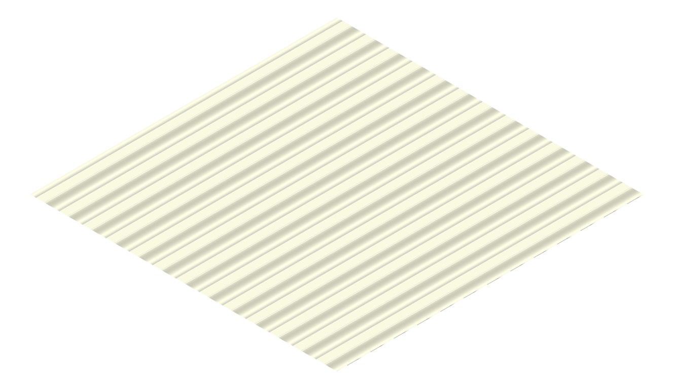3D Presentation Image of Metal SheetCladding Lysaght CustomOrb Rhea