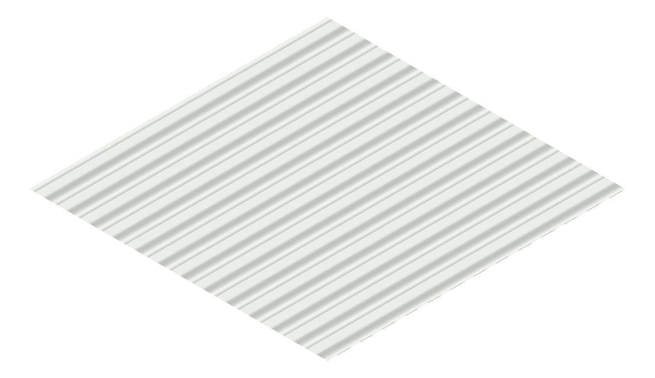 3D Presentation Image of Metal SheetCladding Lysaght CustomOrb ShaleGreyMatt