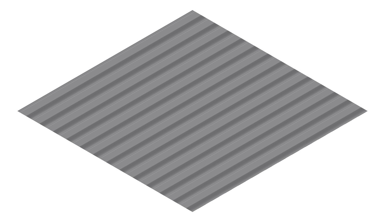 3D Presentation Image of Metal SheetCladding Lysaght CustomOrbAccent21 BasaltMatt