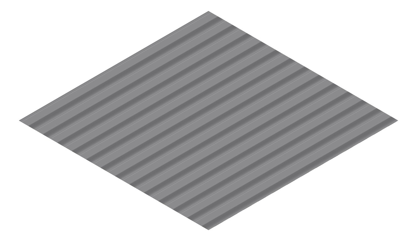 3D Presentation Image of Metal SheetCladding Lysaght CustomOrbAccent21 Basalt