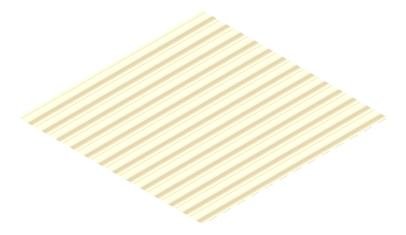 3D Presentation Image of Metal SheetCladding Lysaght CustomOrbAccent21 ClassicCream
