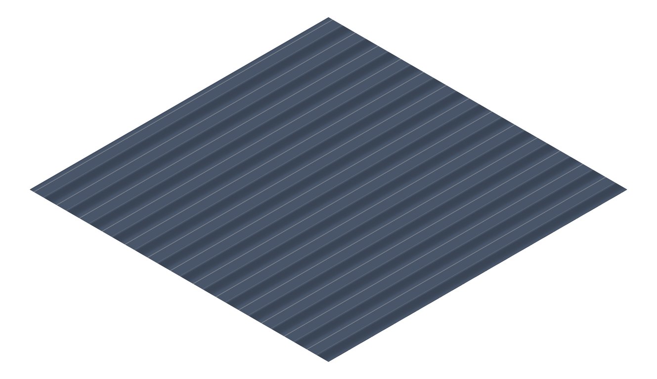 3D Presentation Image of Metal SheetCladding Lysaght CustomOrbAccent21 DeepOcean