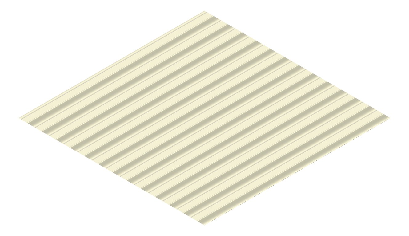 3D Presentation Image of Metal SheetCladding Lysaght CustomOrbAccent21 EveningHaze