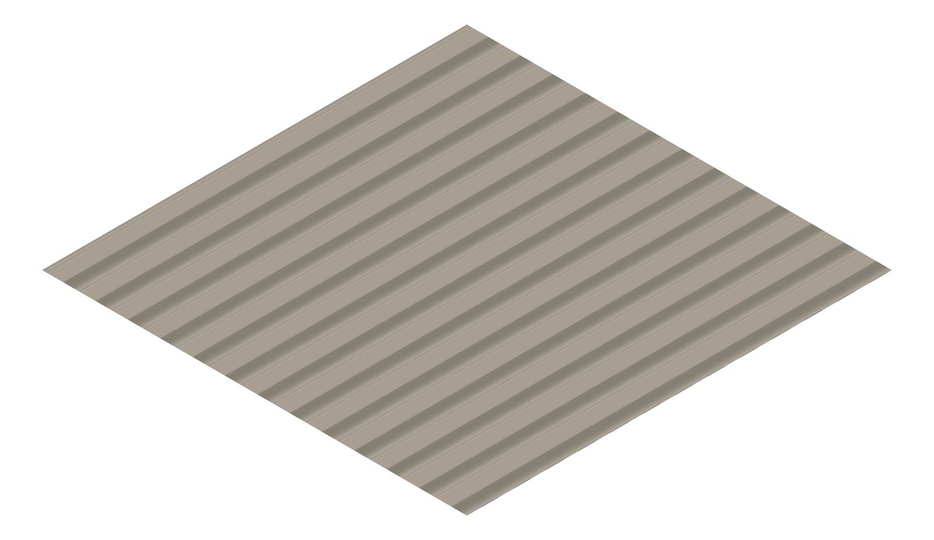 3D Presentation Image of Metal SheetCladding Lysaght CustomOrbAccent21 Gully