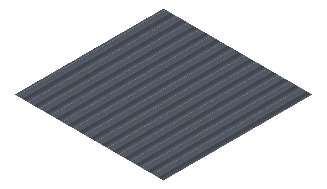 3D Presentation Image of Metal SheetCladding Lysaght CustomOrbAccent21 Ironstone
