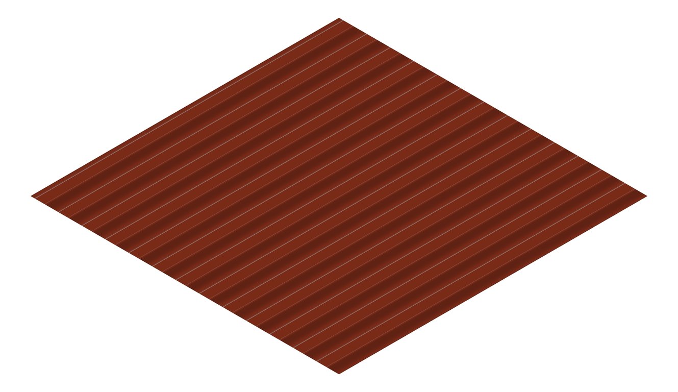 3D Presentation Image of Metal SheetCladding Lysaght CustomOrbAccent21 ManorRed