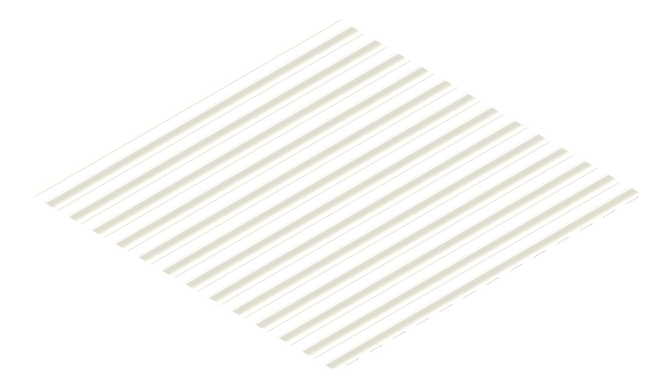 3D Presentation Image of Metal SheetCladding Lysaght CustomOrbAccent21 Surfmist