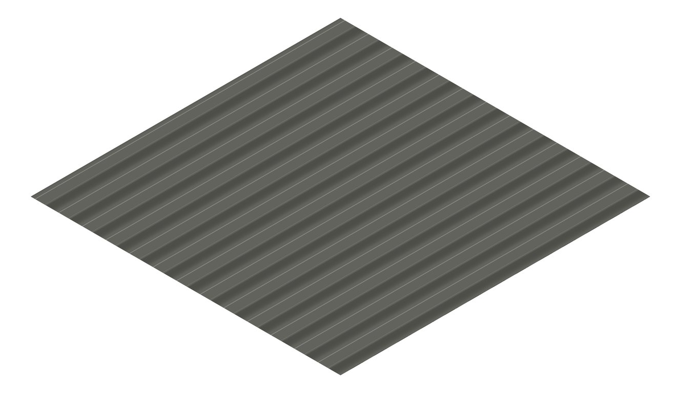 3D Presentation Image of Metal SheetCladding Lysaght CustomOrbAccent21 WoodlandGrey