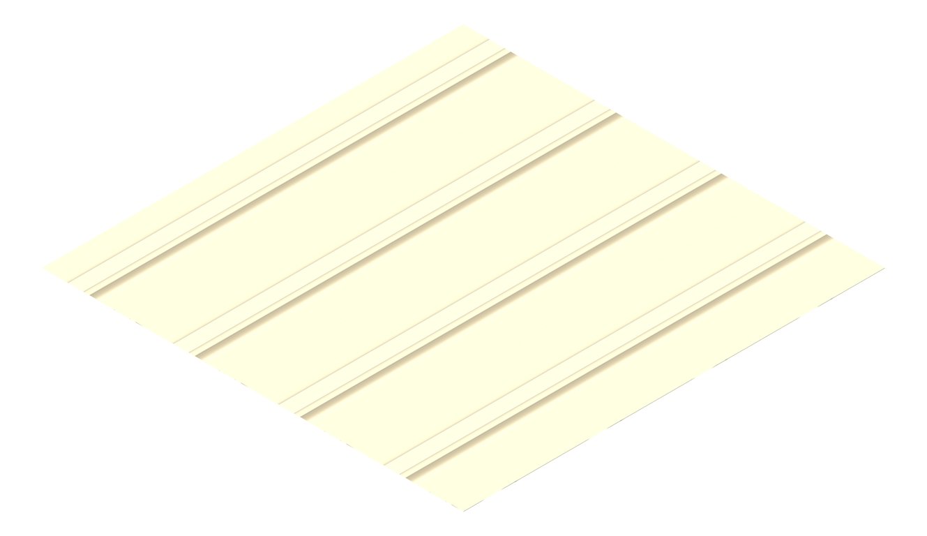 3D Presentation Image of Metal SheetCladding Lysaght FlatDek ClassicCream