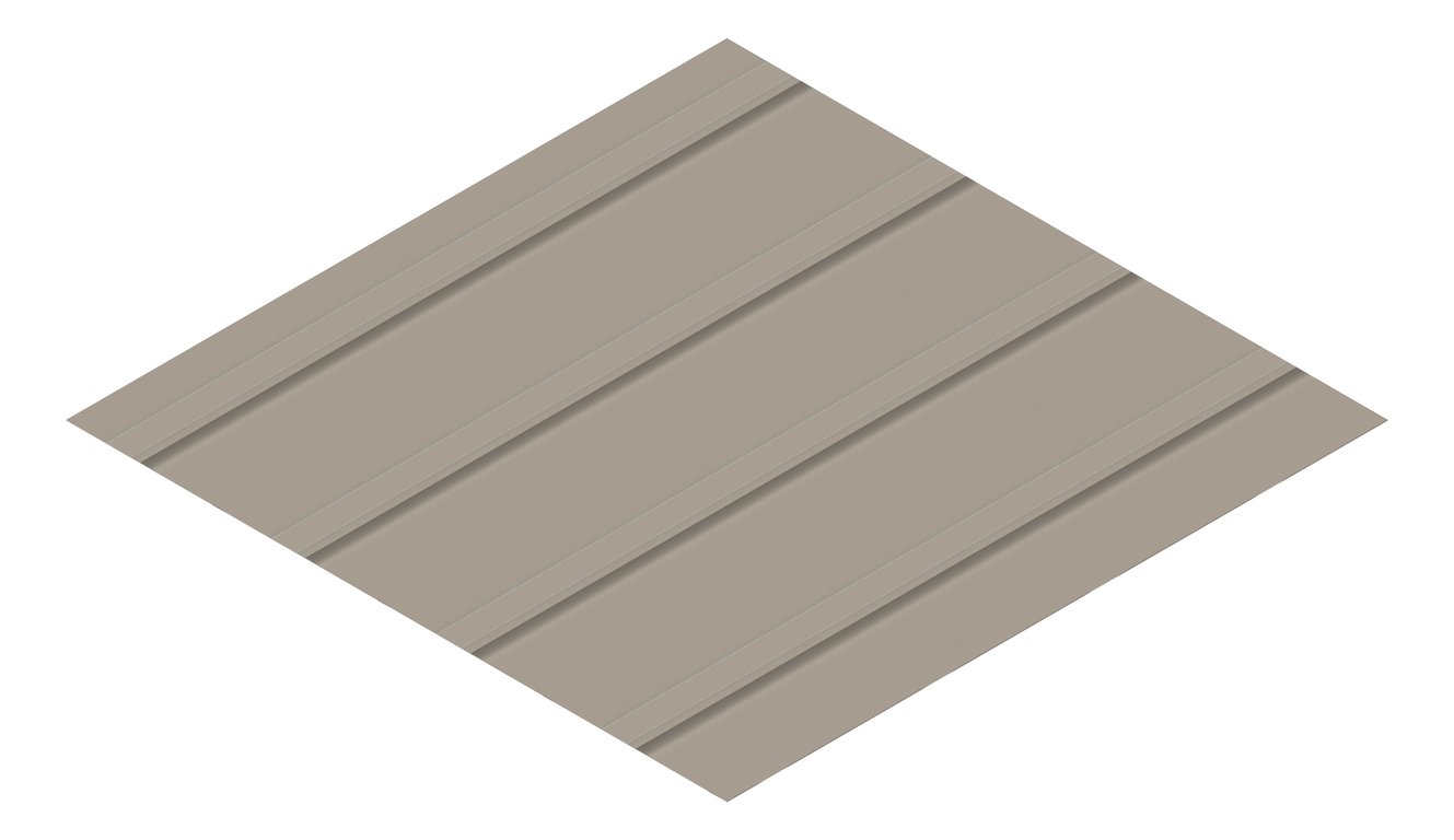 3D Presentation Image of Metal SheetCladding Lysaght FlatDek Gully