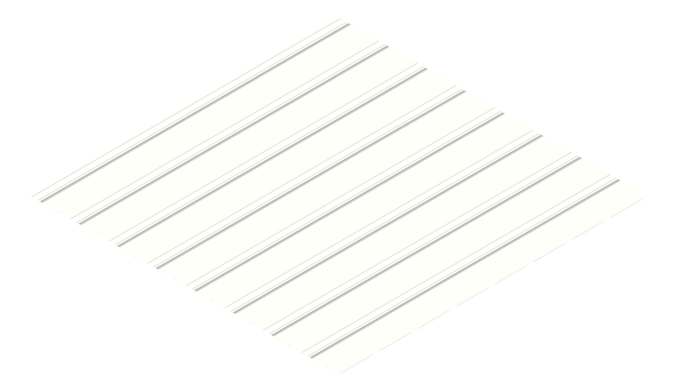 3D Presentation Image of Metal SheetCladding Lysaght FlatDek Southerly