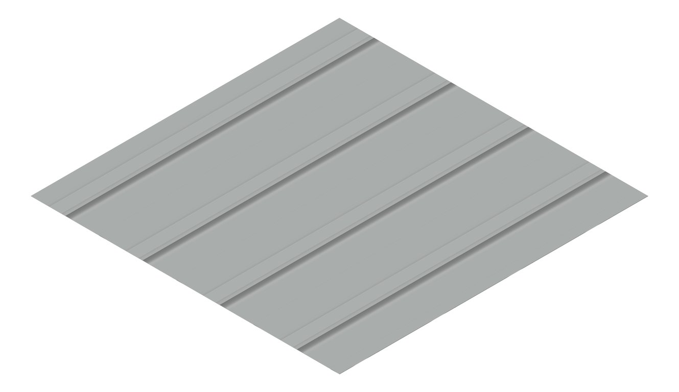 3D Presentation Image of Metal SheetCladding Lysaght FlatDek Windspray