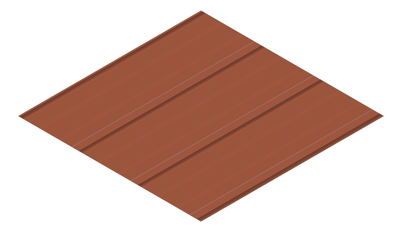 3D Presentation Image of Metal SheetCladding Lysaght FlatDek310 Aries