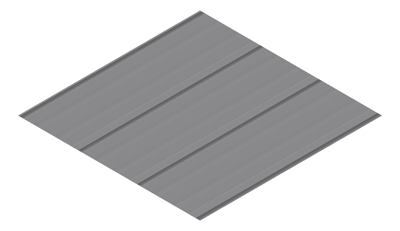 3D Presentation Image of Metal SheetCladding Lysaght FlatDek310 BasaltMatt