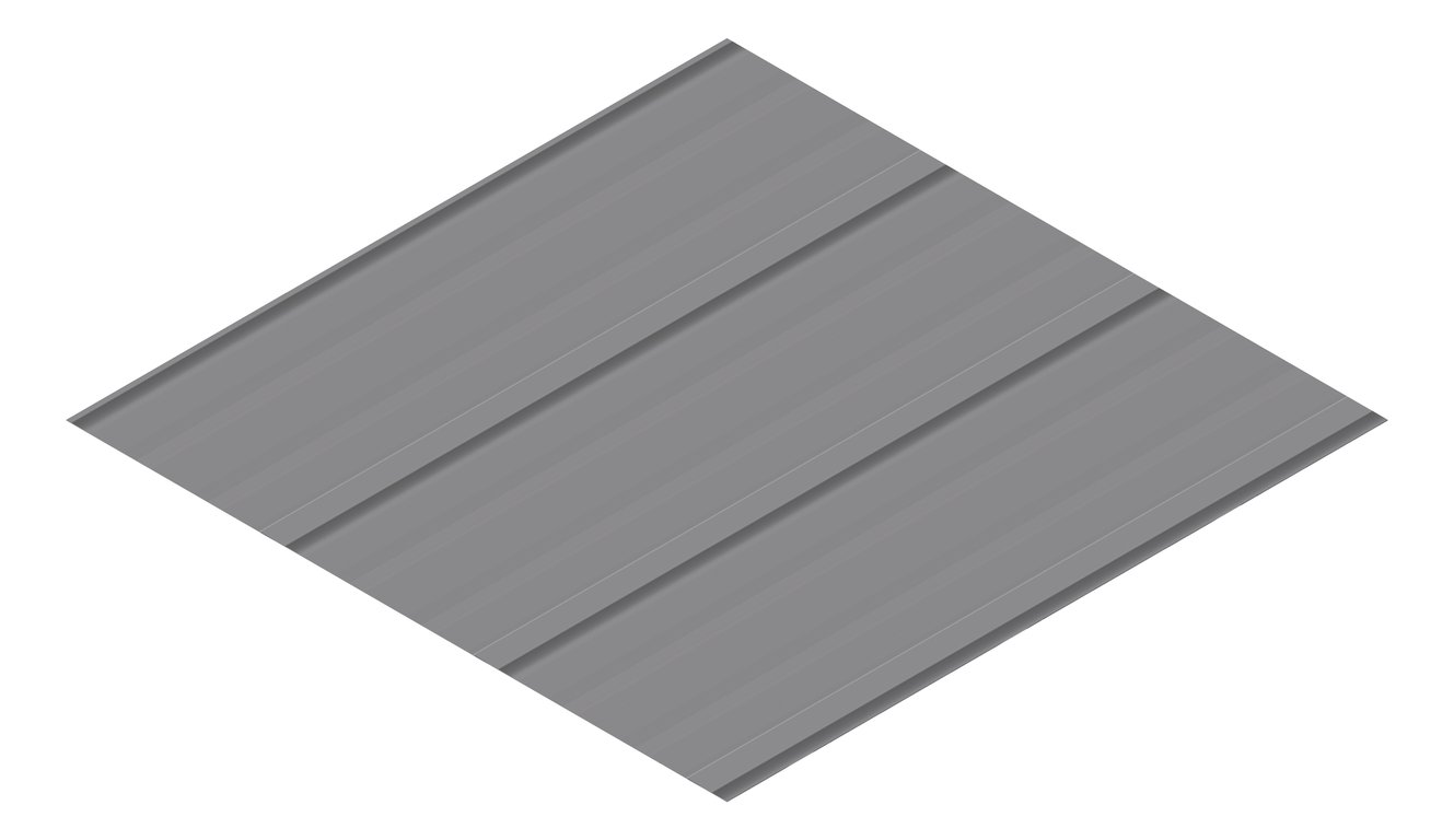 3D Presentation Image of Metal SheetCladding Lysaght FlatDek310 Basalt