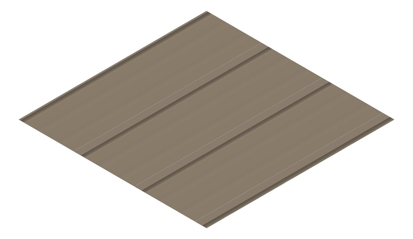 3D Presentation Image of Metal SheetCladding Lysaght FlatDek310 Jasper