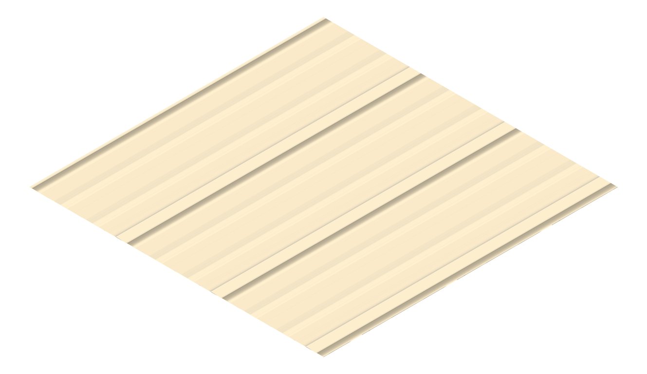 3D Presentation Image of Metal SheetCladding Lysaght FlatDek310 Paperbark
