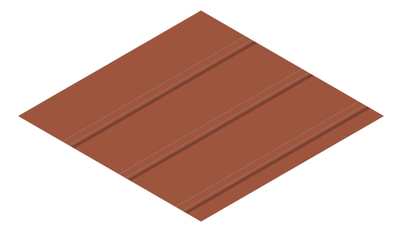 3D Presentation Image of Metal SheetCladding Lysaght FlatDekII Aries