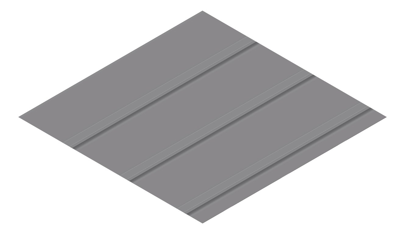 3D Presentation Image of Metal SheetCladding Lysaght FlatDekII Basalt