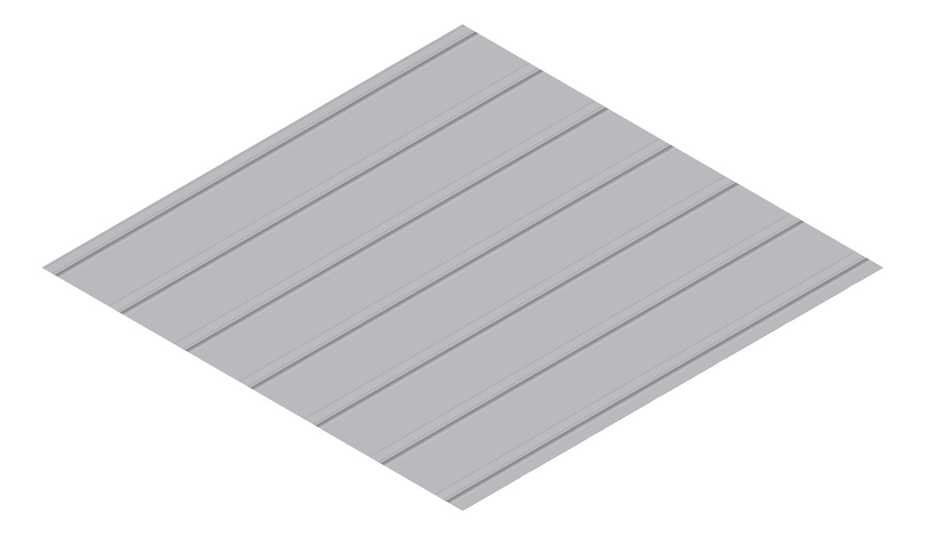 3D Presentation Image of Metal SheetCladding Lysaght FlatDekII BluegumMatt