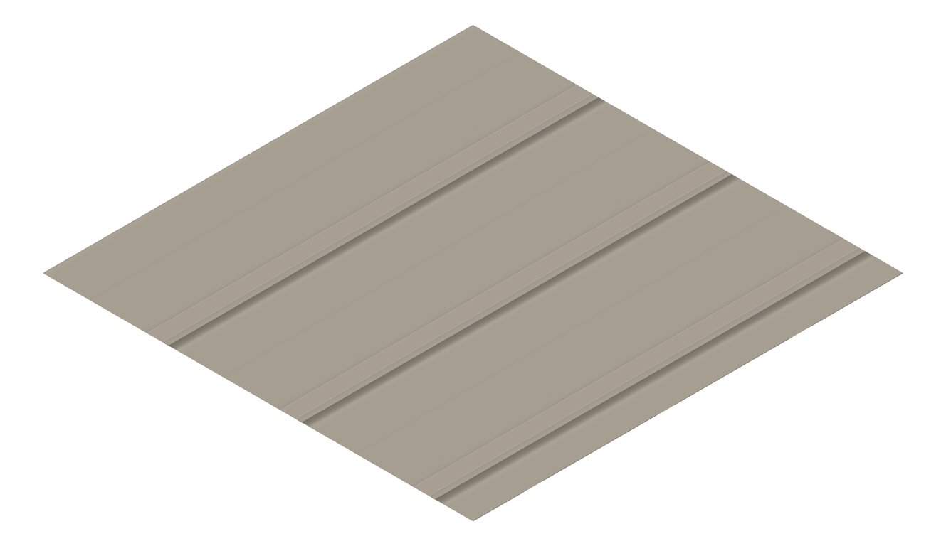 3D Presentation Image of Metal SheetCladding Lysaght FlatDekII Gully