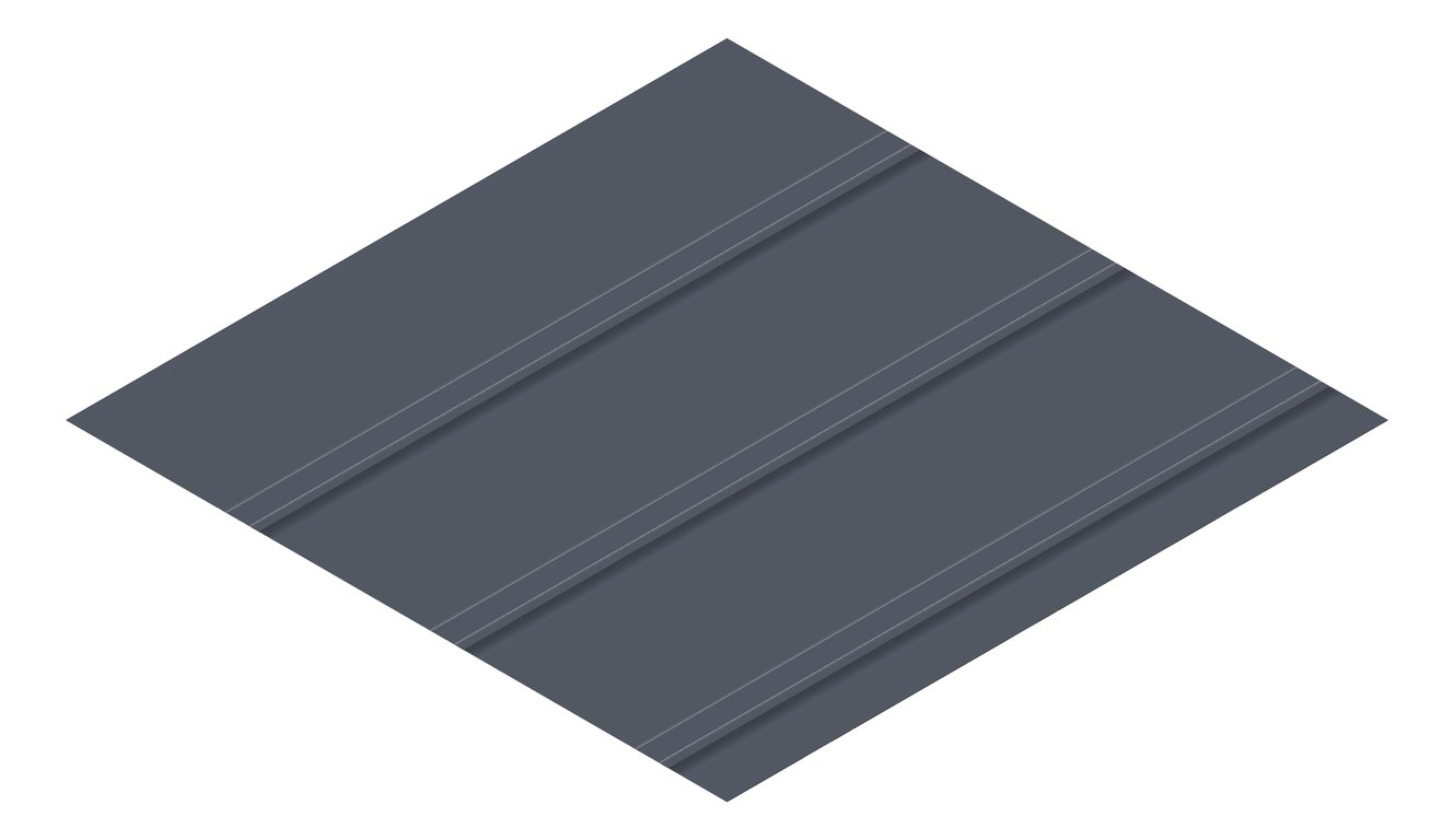 3D Presentation Image of Metal SheetCladding Lysaght FlatDekII Ironstone