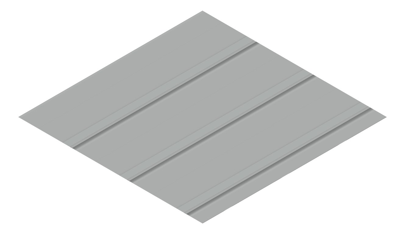 3D Presentation Image of Metal SheetCladding Lysaght FlatDekII Windspray