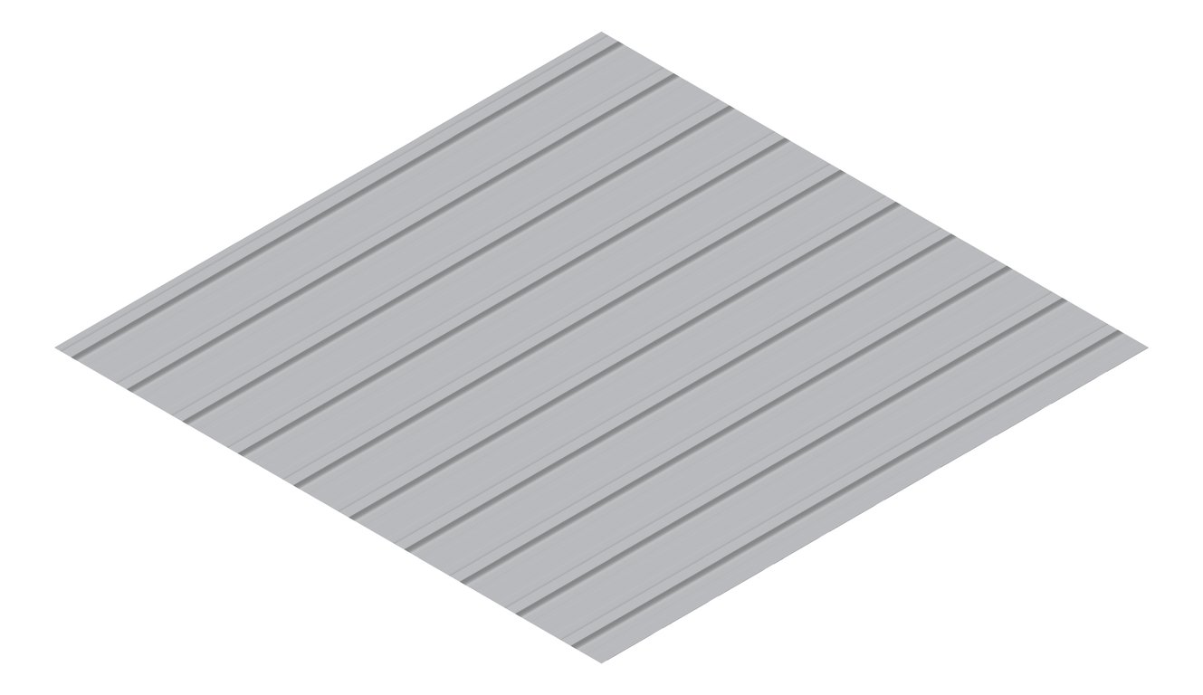 3D Presentation Image of Metal SheetCladding Lysaght KlipLok406 BluegumMatt