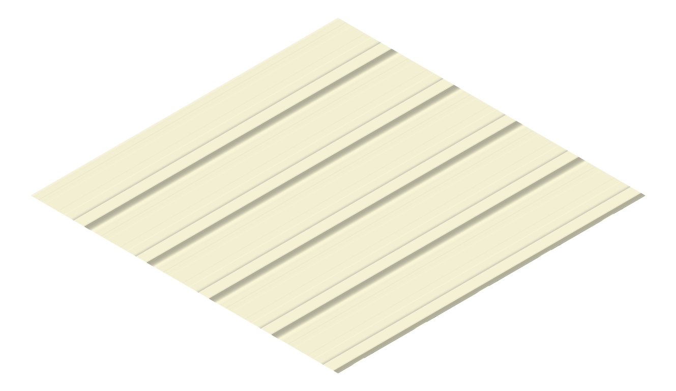 3D Presentation Image of Metal SheetCladding Lysaght KlipLok406 EveningHaze