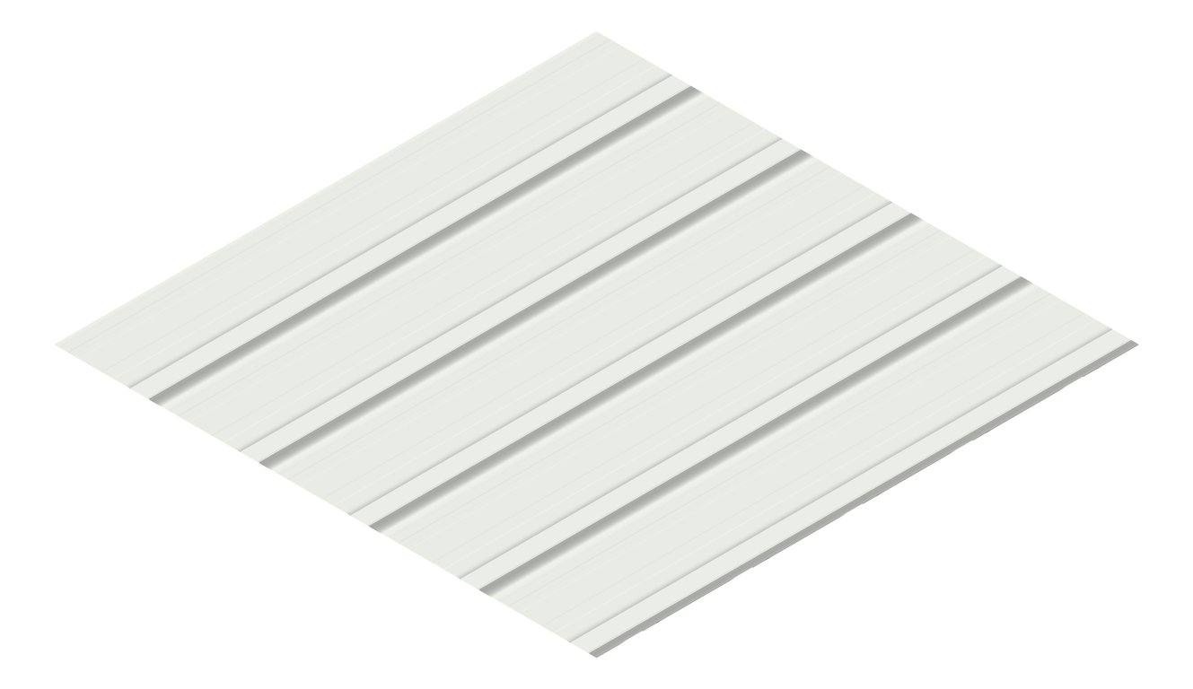 3D Presentation Image of Metal SheetCladding Lysaght KlipLok406 ShaleGrey