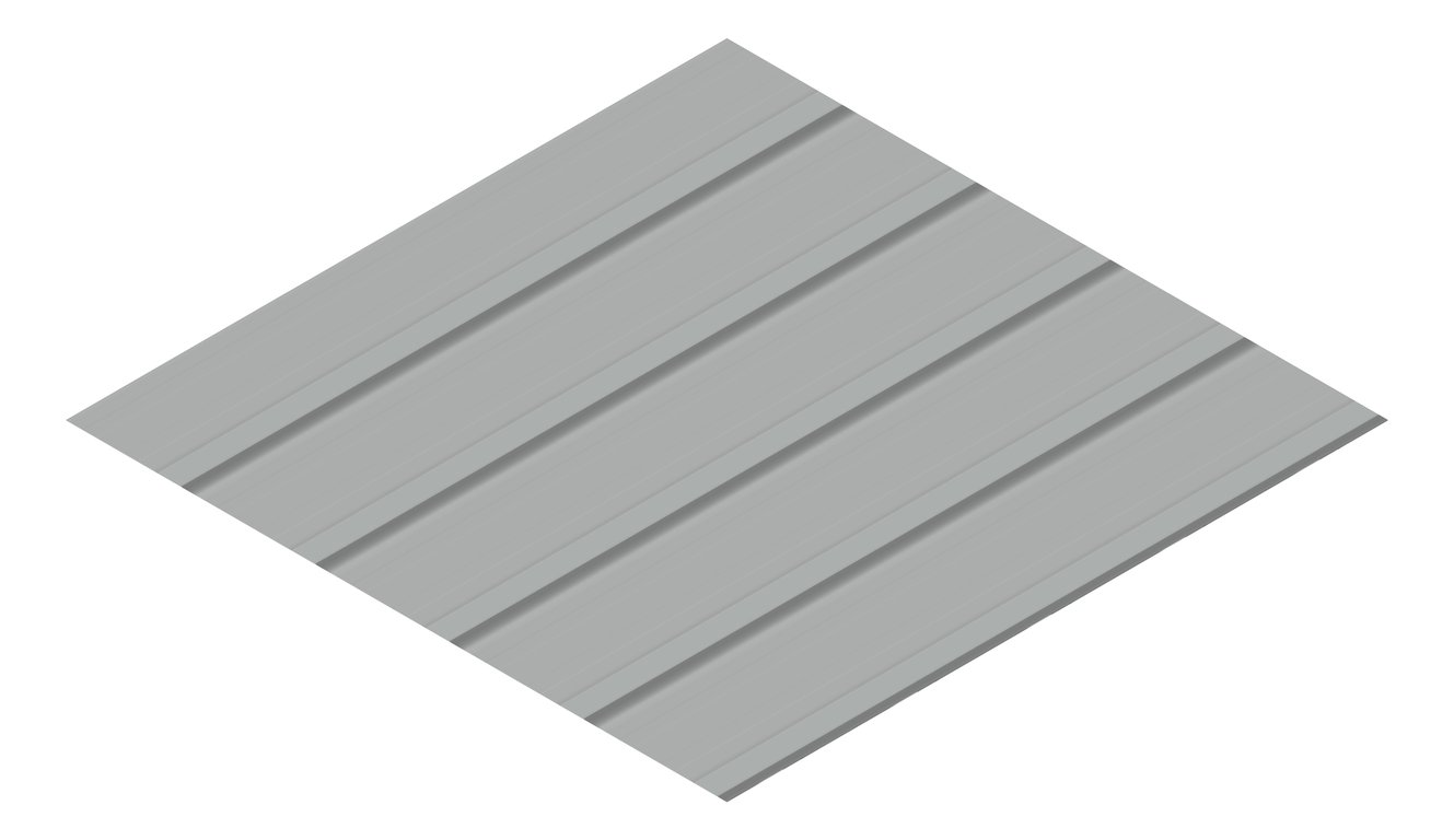3D Presentation Image of Metal SheetCladding Lysaght KlipLok406 Windspray
